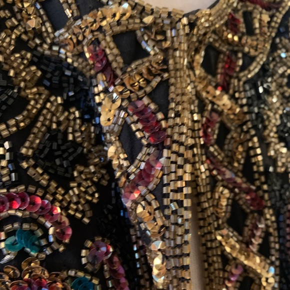 Vintage Beaded Silk Blazer - Picture 5 of 5